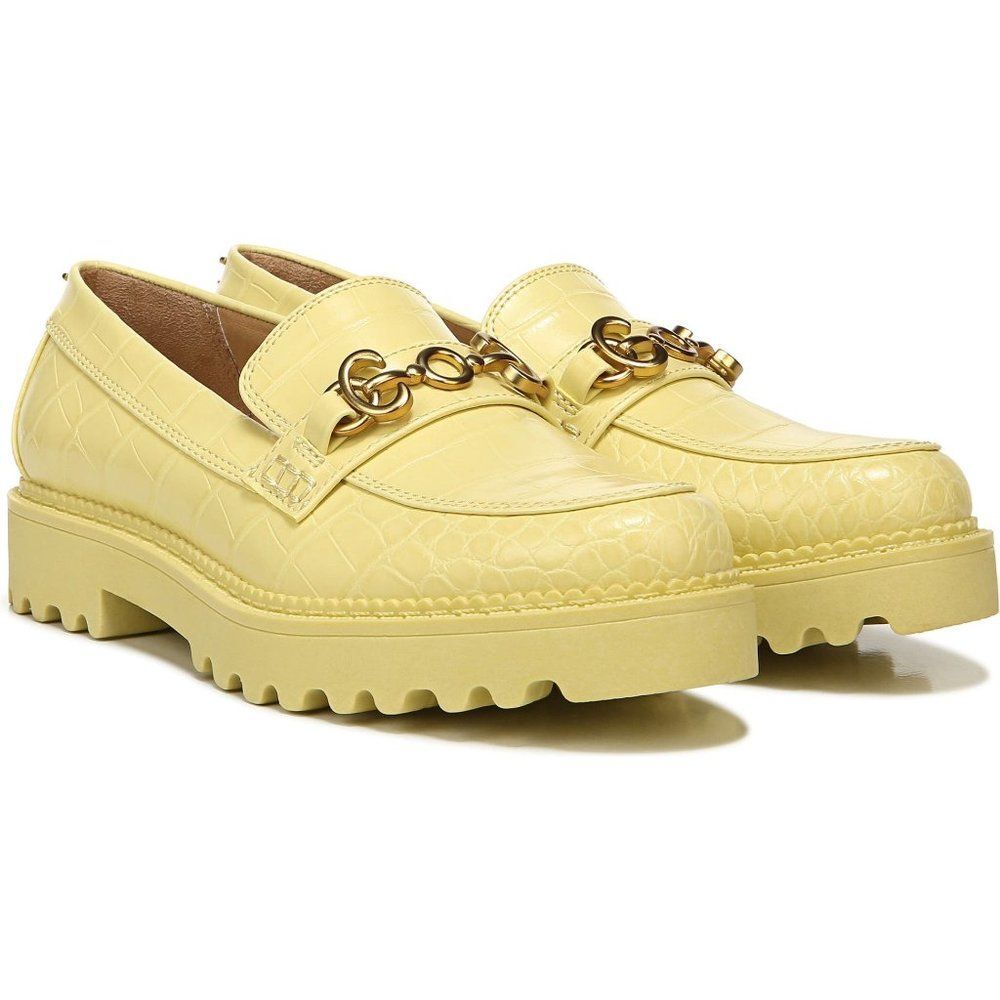 Circus NY Women's Deana Loafer Shoes Chunky Lug Sole OfficeYellow Size8.5